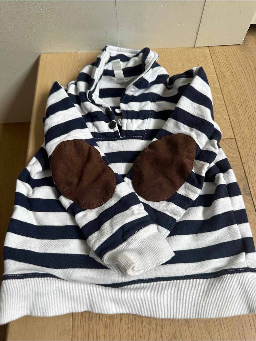 Janie and Jack Navy and White Striped Pullover